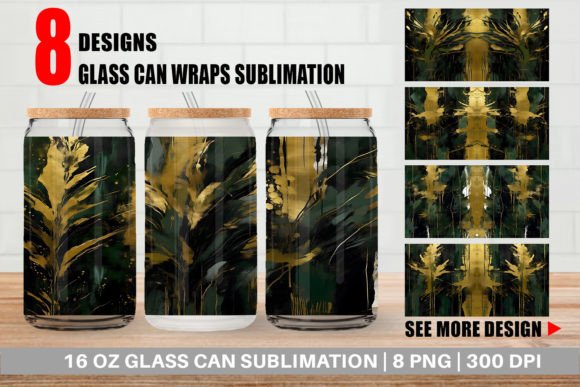 Download Glass Can Contemporary Art Dark Moss - Premium Resources
