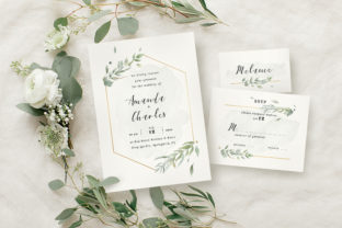 Download Modern Gold Foliage Wedding Suite - Modern Collection