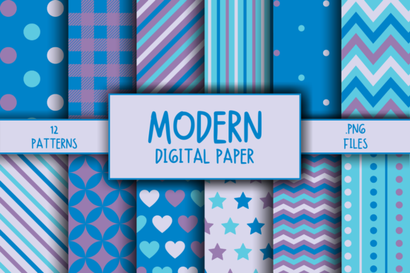 Download Modern Pattern Digital Paper - Modern Collection