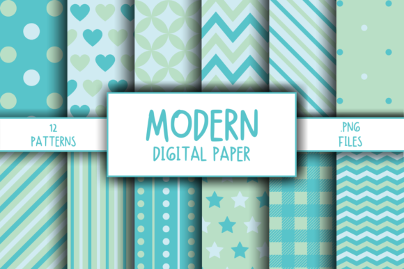 Download Modern Pattern Digital Paper - Modern Collection