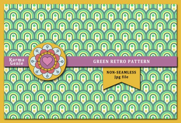 Download Green Retro Modern Pattern - Modern Collection
