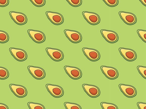 Download Avocado Seamless Art Modern Pattern Back - Modern Collection