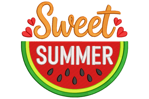 Download Sweet Summer Embroidery Design - Summer embroidery Collection
